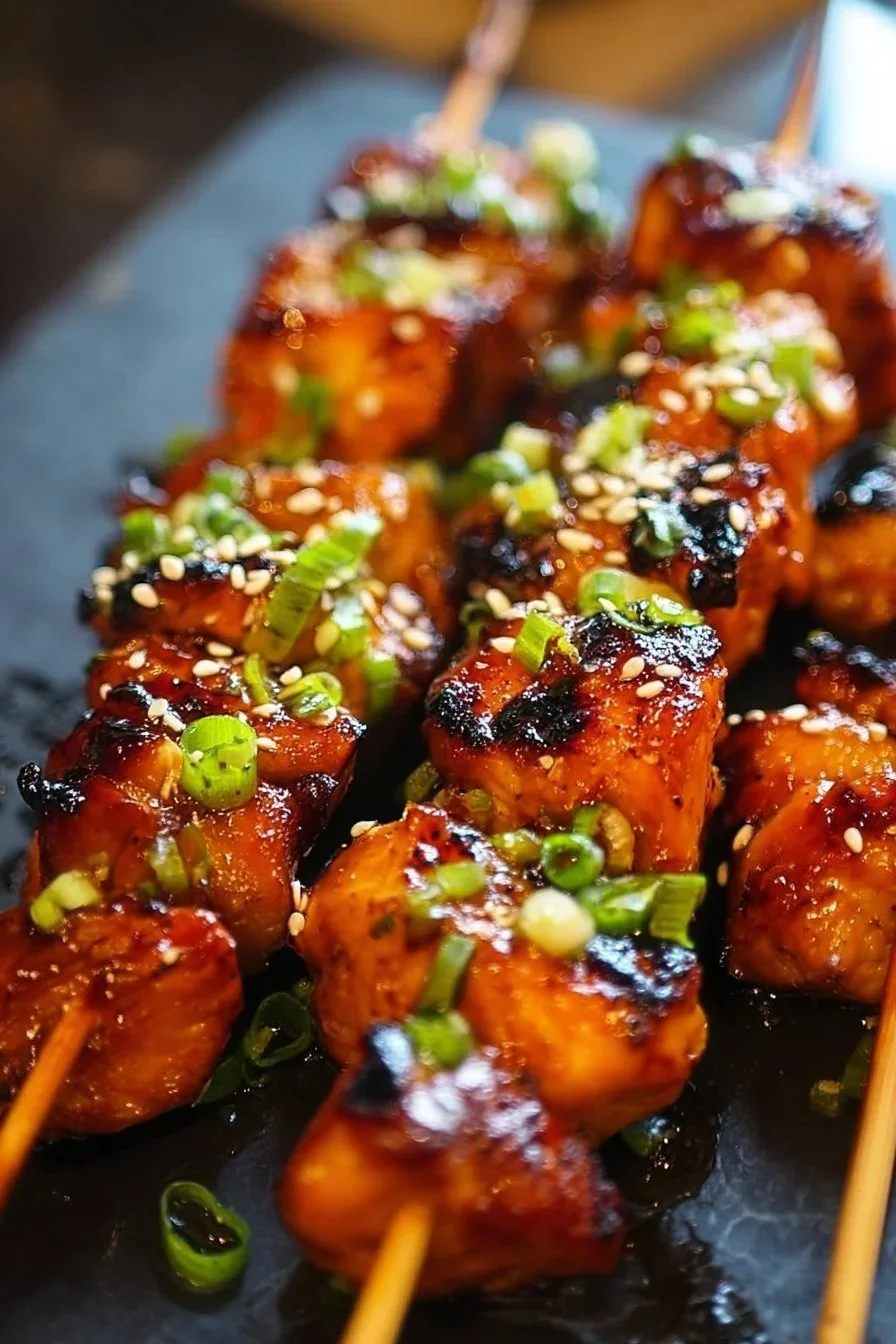 Honey Garlic Asian Chicken Kabobs: A Flavorful Delight!