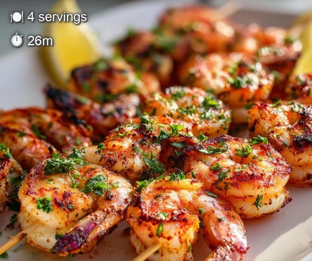 Jumbo Shrimp Skewers Recipe: Smoky & Sweet