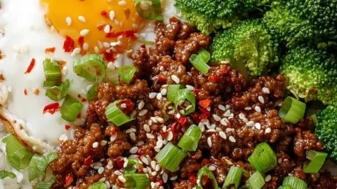 Korean Ground Beef Bowl