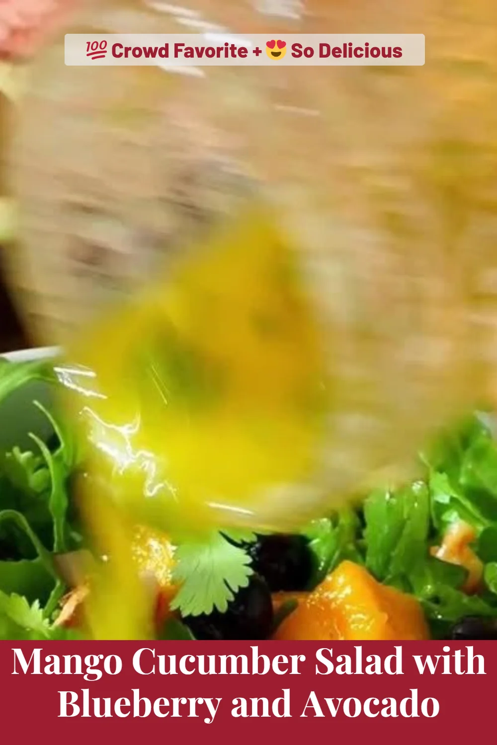 Mango Cucumber Salad with Blueberry and Avocado