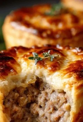 Muffin tin filled with delicious homemade meat pies ready to serve.
