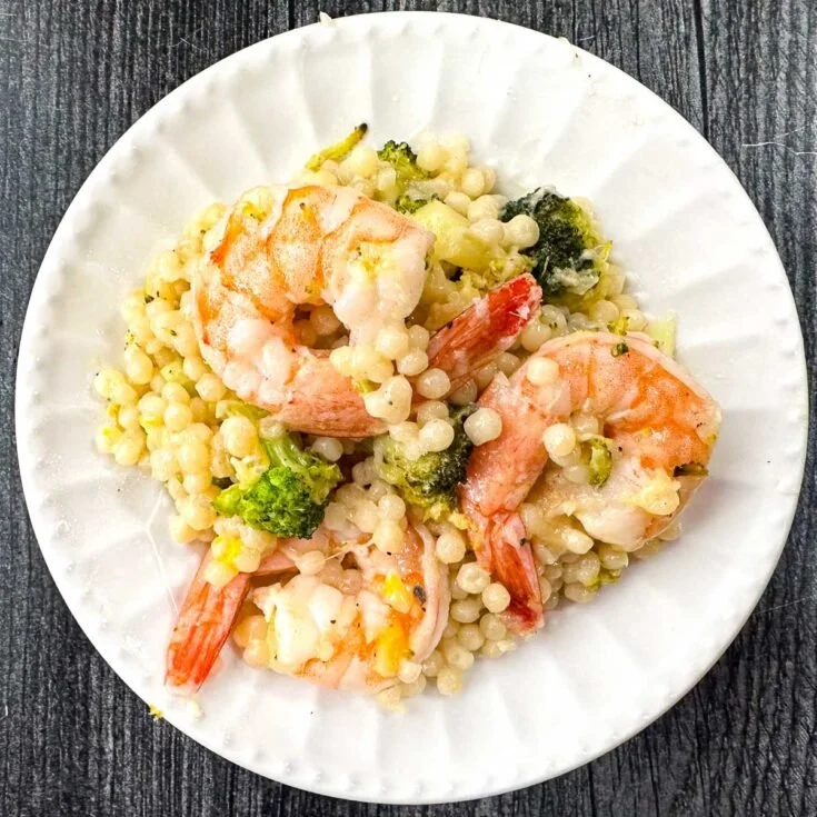 Parmesan Couscous and Shrimp with Broccoli Recipe