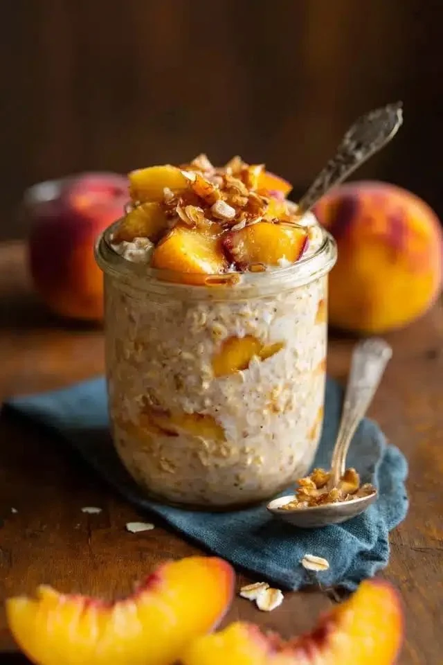 Peach Overnight Oats