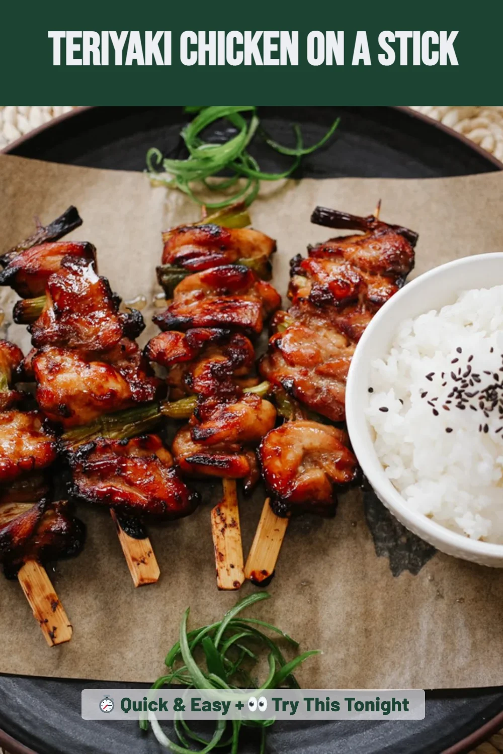 Teriyaki Chicken on a Stick