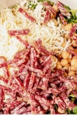 Delicious Scala Chopped Salad with fresh vegetables and dressing