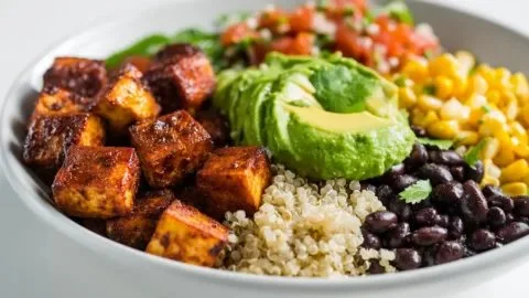 Vegan High Protein Burrito Bowl