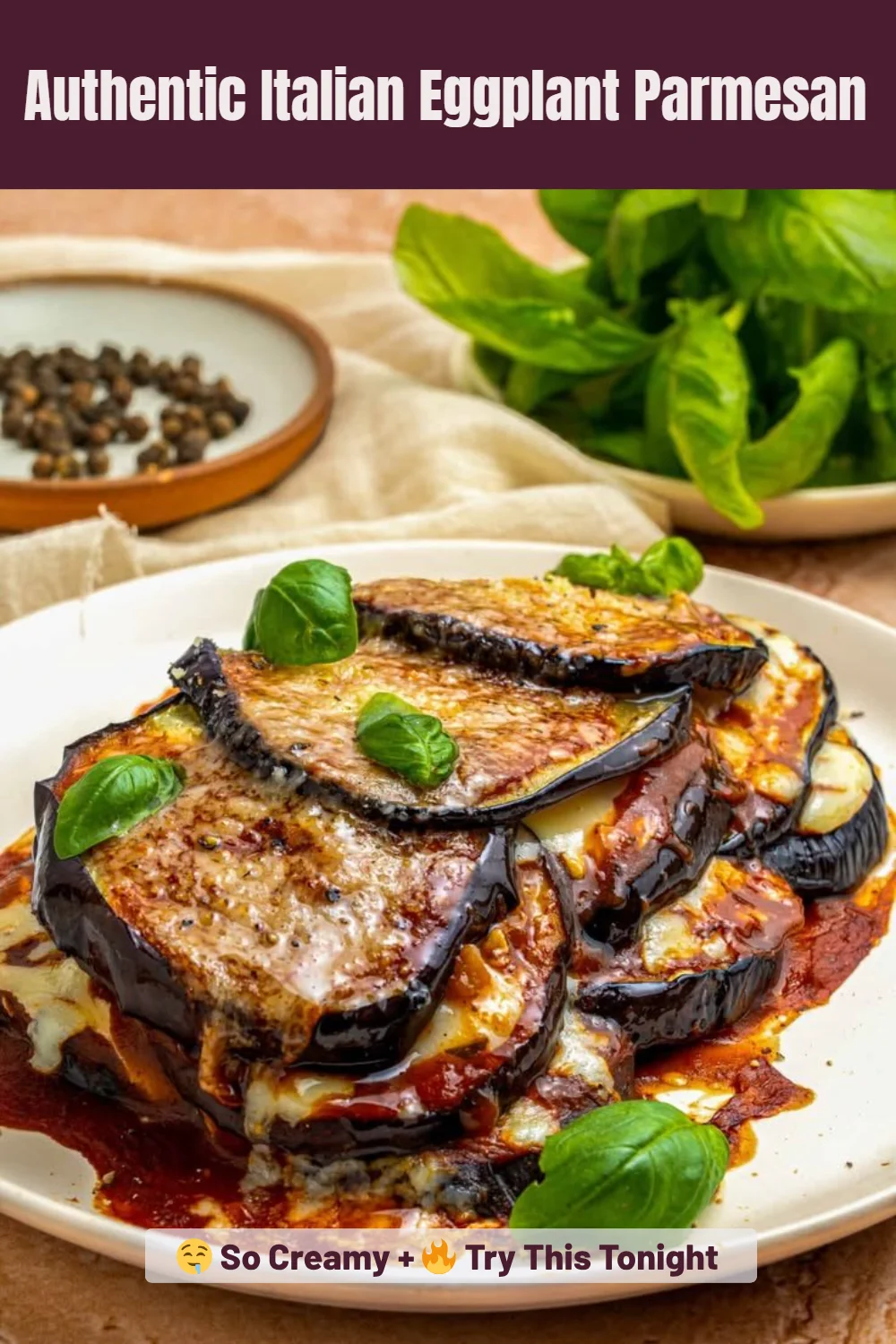 Authentic Italian Eggplant Parmesan