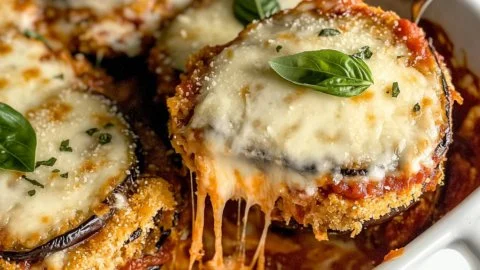 Crispy Baked Eggplant Parmesan