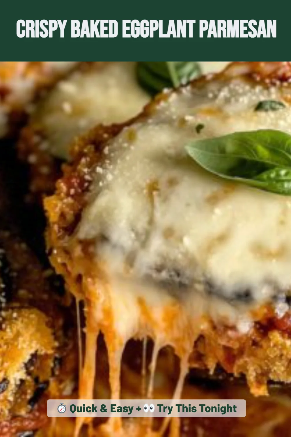 Crispy Baked Eggplant Parmesan