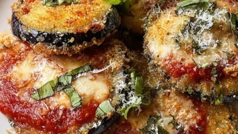 Crispy Baked Eggplant Parmesan