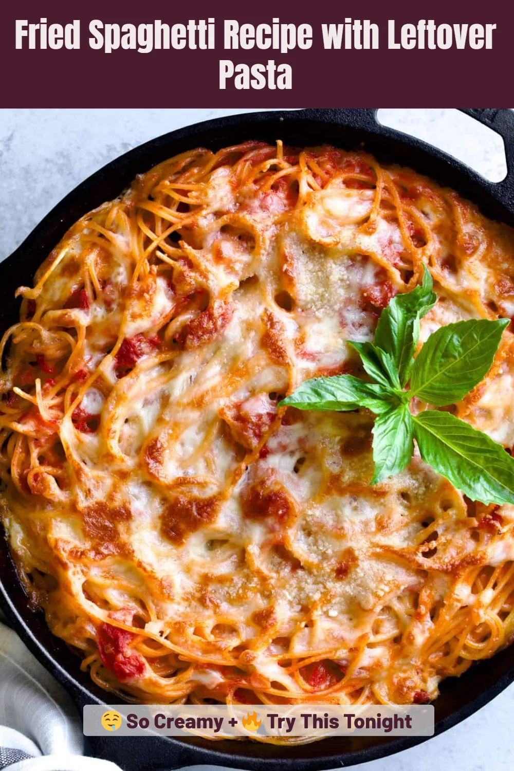 Fried Spaghetti Recipe with Leftover Pasta