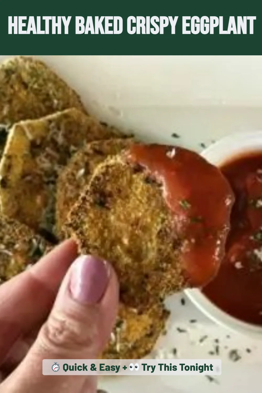 Healthy Baked Crispy Eggplant