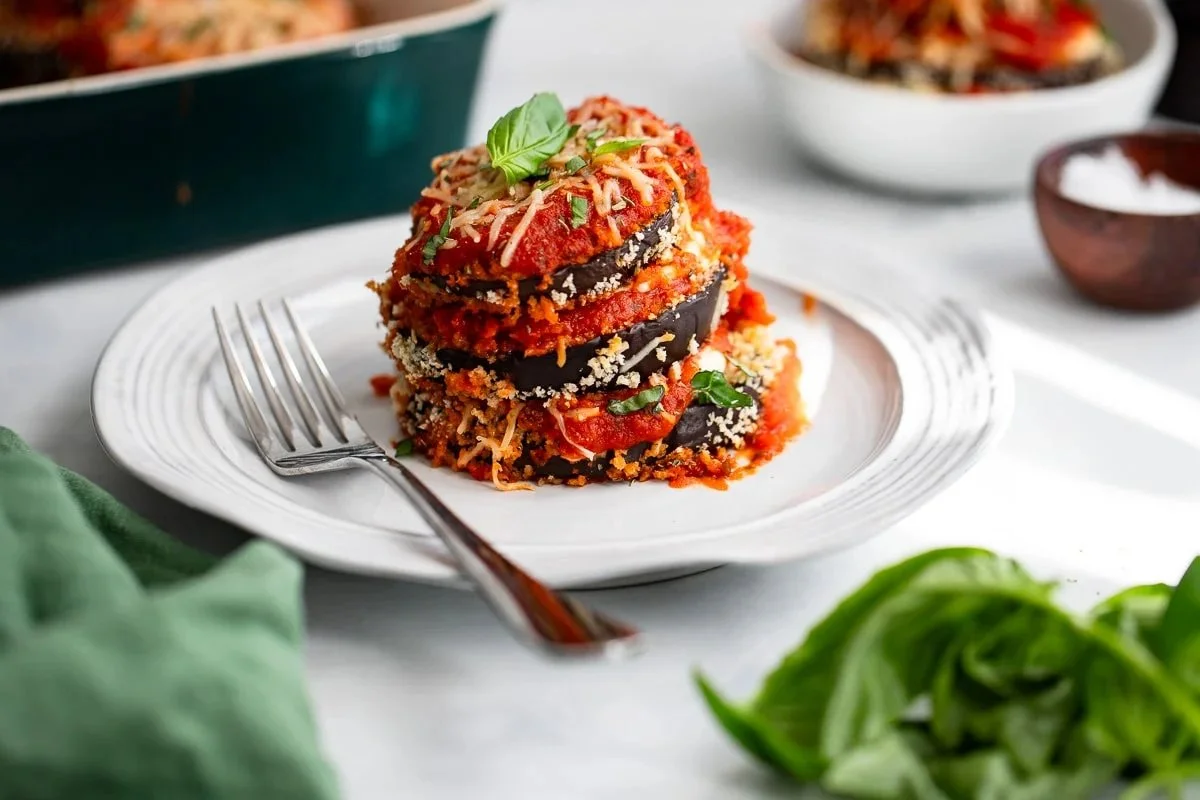 Healthy Eggplant Parmesan