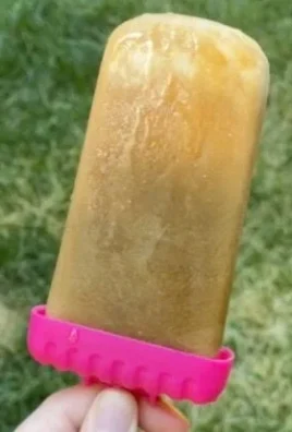 Homemade iced coffee popsicles ready to enjoy