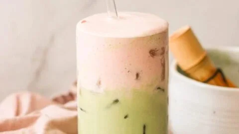 Iced Strawberry Matcha Latte (Better than Starbucks!)