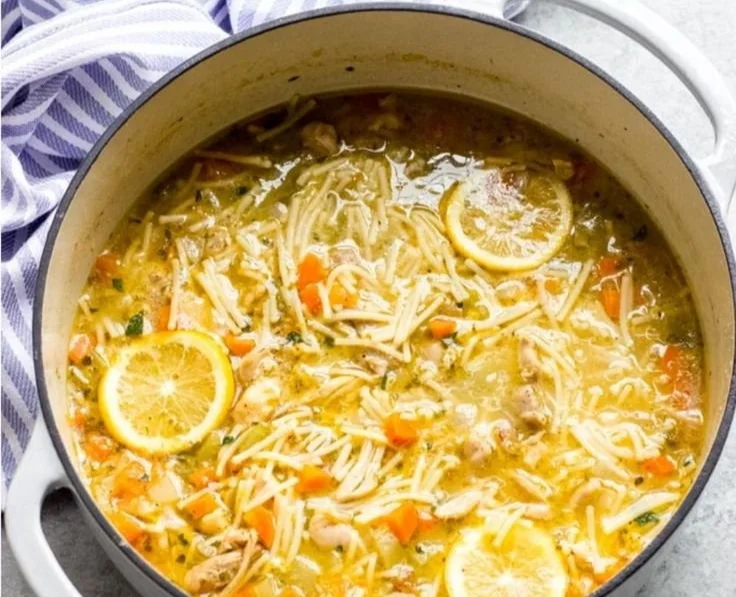 Lemon Chicken Noodle Soup