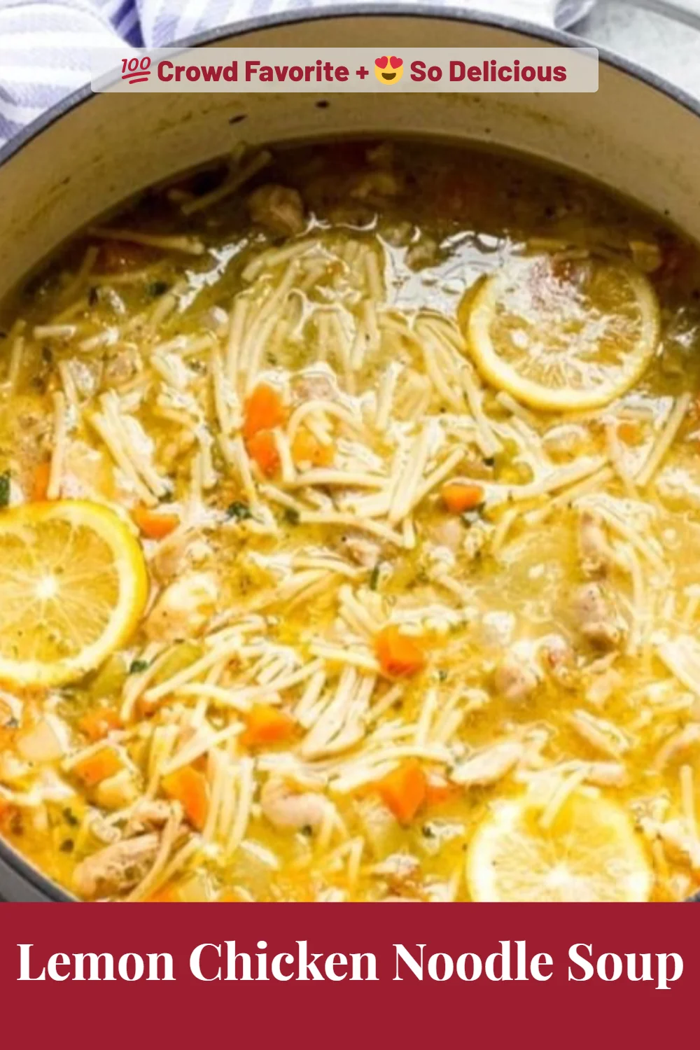 Lemon Chicken Noodle Soup