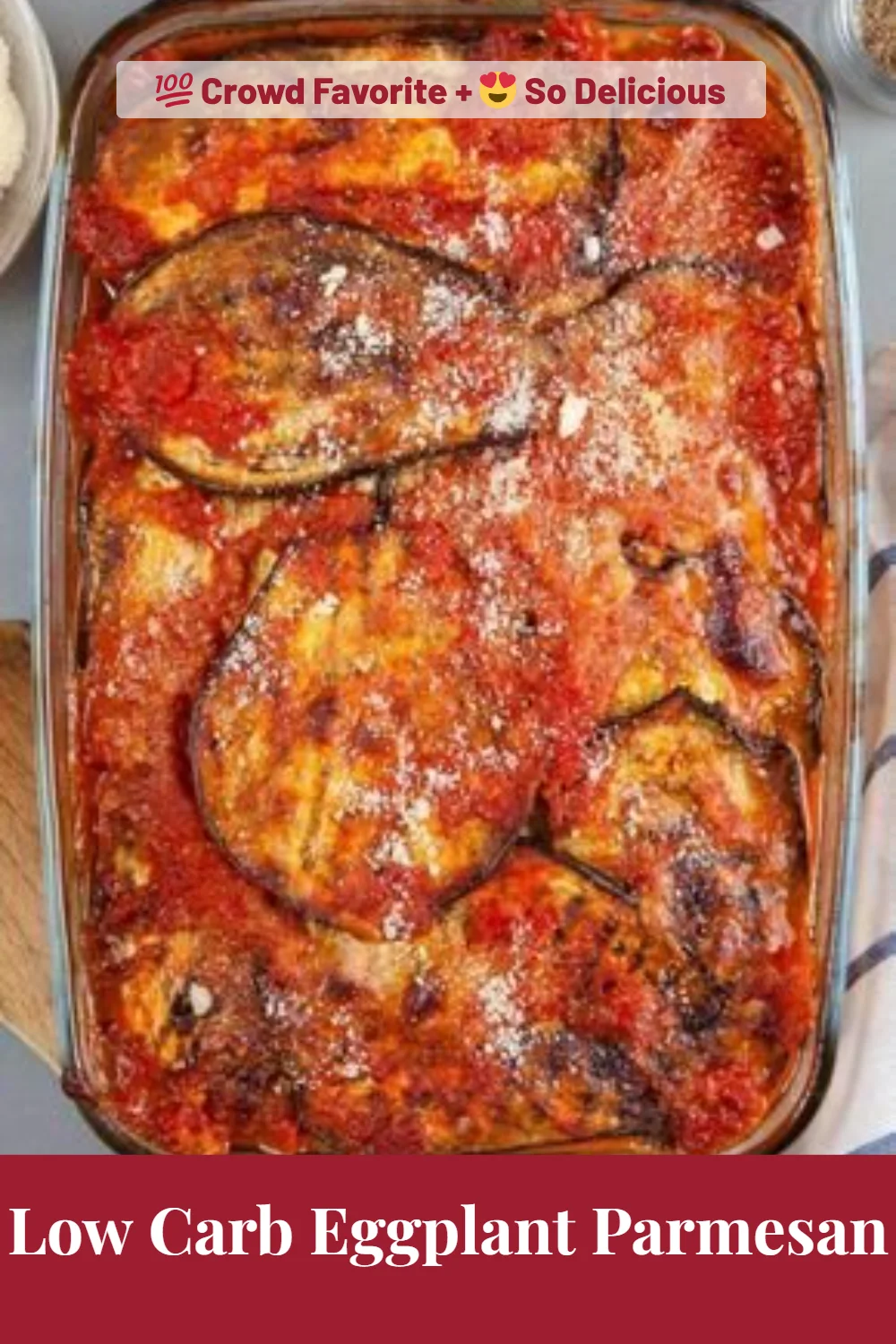 Low Carb Eggplant Parmesan