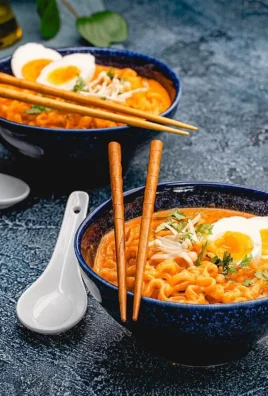 A bowl of Ramen Carbonara topped with parmesan and crispy bacon