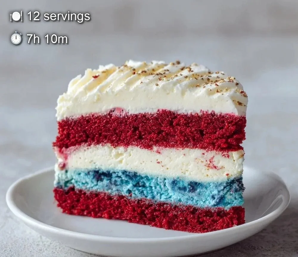 Red White Blue Ice Cream Cake: Failure-Proof