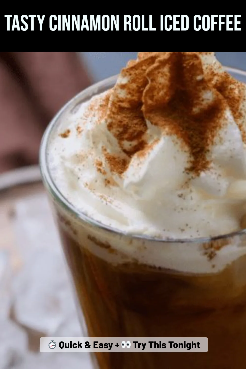 Tasty Cinnamon Roll Iced Coffee