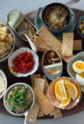 Tinned Fish Board showcasing various canned fish varieties and serving suggestions